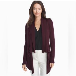 ✨White House Black Market Maroon Sz Small Cardi Sweater✨